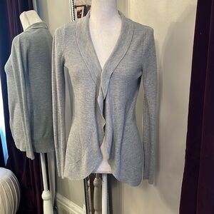 A New Day Gray Knit Open Front Drape Cardigan Size Medium